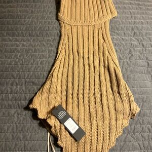 Fashion Nova Tan Ribbed Crop Top